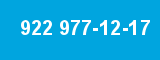 922 977-12-17 922 977-12-17